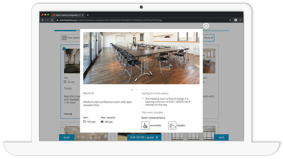 screenshot of Eventmachine meeting
